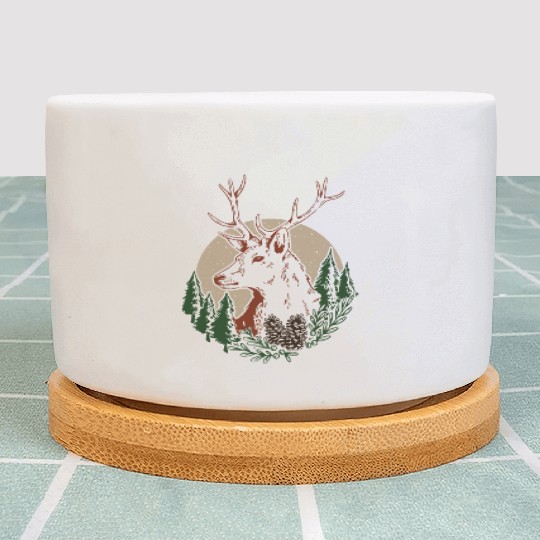 Forest With Hiking And Moon Plant Pots