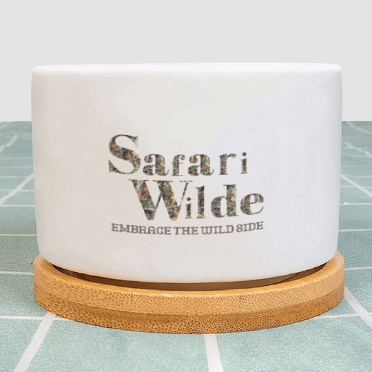 Safari Wilde Camo Mossy Oak Tan Plant Pots