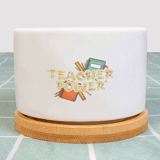 Teacher Power 100th Day Happy 100 Days Of School Plant Pots
