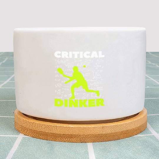 Pickleball Critical Dinker, Funny Pickle Ball. Plant Pots