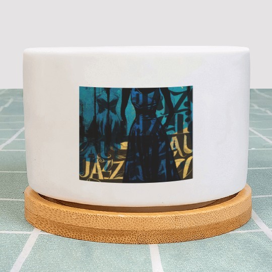 Jazz girls, jazz painting with beautiful girls, in Plant Pots