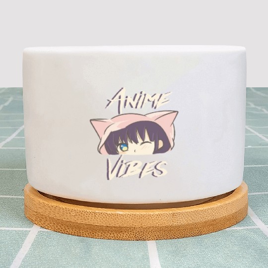 Anime Girl Maga Eyes Anime Vibes Japanese Anime Plant Pots