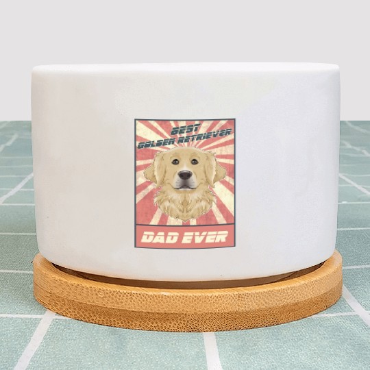 Best Golden Retriever Dad Ever I Golden Retriever Plant Pots