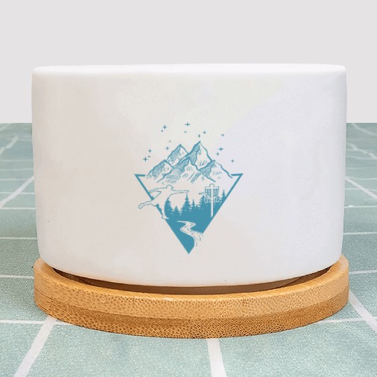 Disc Golf - Disc Golfing Player Ultimate Frisbee Plant Pots