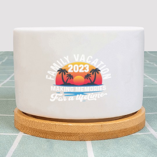 Family Vacation 2023 Making Memories Plant Pots