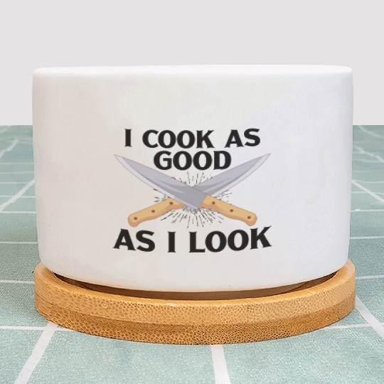 Chef Cook Kitchen Restaurant Knives Cookout Plant Pots