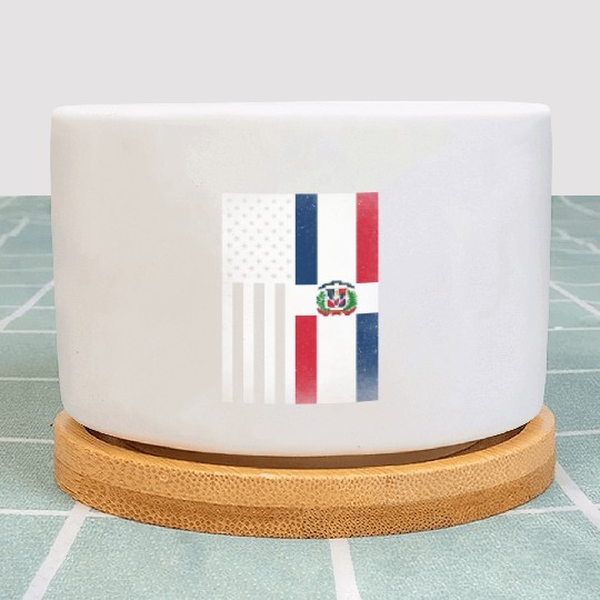 Dominican Republic Design for Dominican Americans Plant Pots