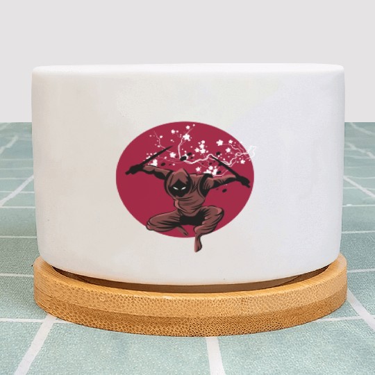 Red Sun Retro Japan Classic 1988 Including Samurai Plant Pots