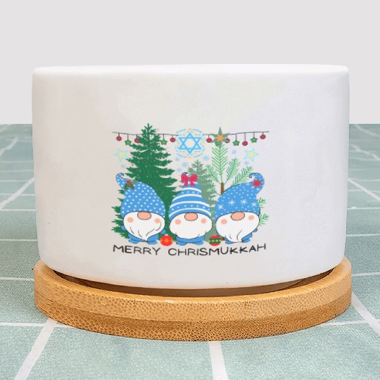 Merry Christmukkah, Jewish Christmas, Hanukkah Plant Pots
