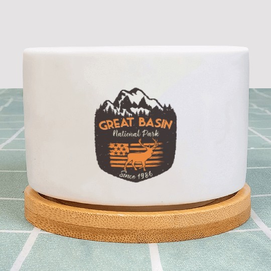 Great Basin National Park US Flag Elk Mountains Plant Pots