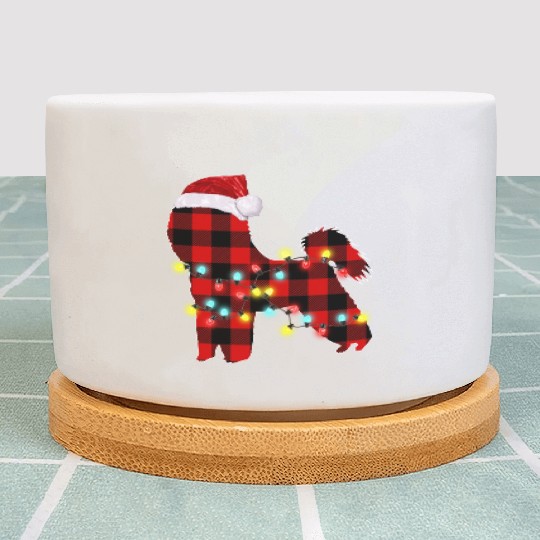 Bichon Frise Christmas Dog Lover Pajamas Plant Pots