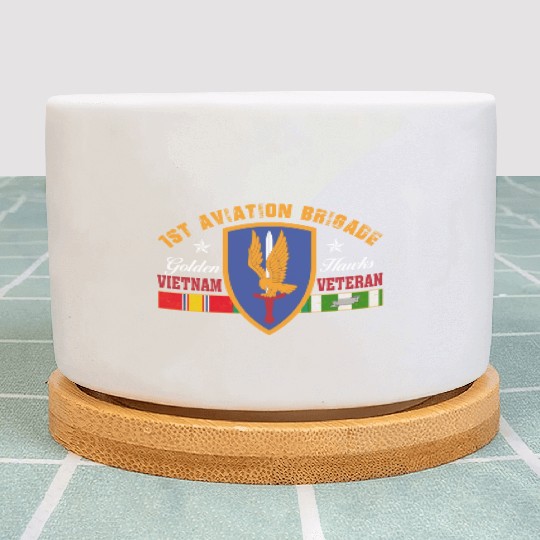 1st Aviation Brigade Vietnam Veteran Golden Hawks Plant Pots