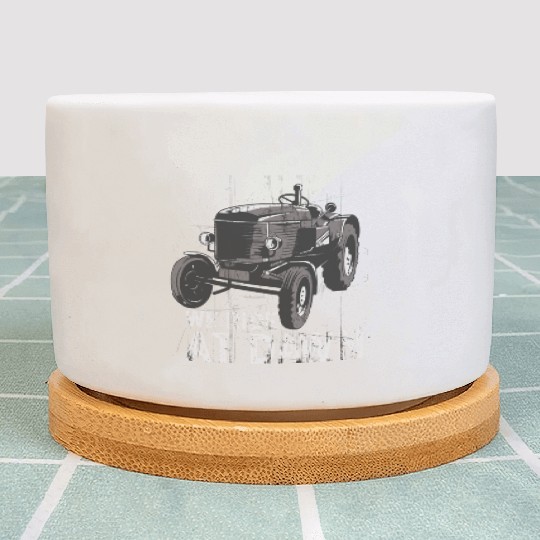 We Ride At Dawn Dad Lawn Mower Make Laugh Day Yard Plant Pots