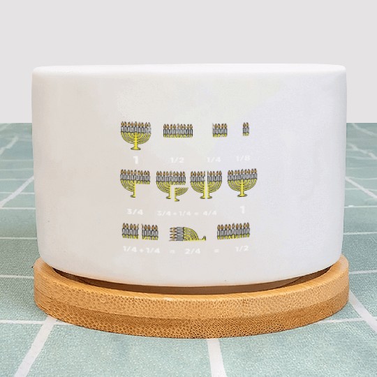 Hanukkah Math Fractions Menorah Chanukah Teacher Plant Pots