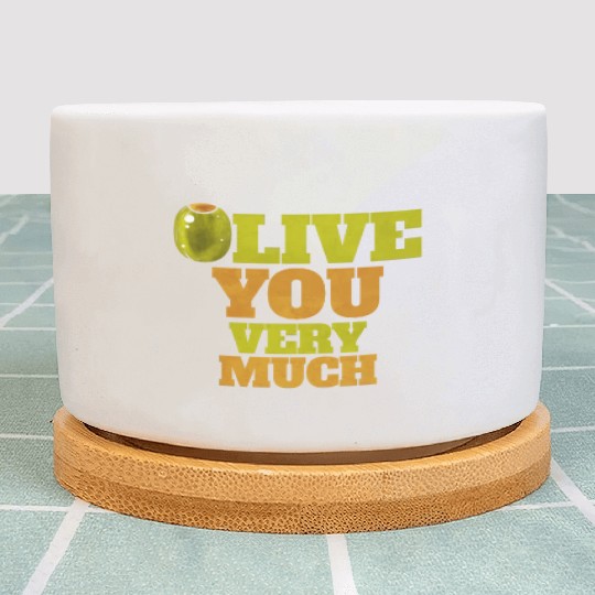 Olive I love You Very Much - Love Veggies Plant Pots
