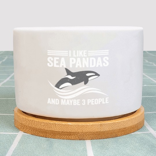 Funny Orca Whale Sea Panda and Maybe 3 People Plant Pots