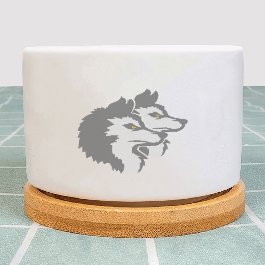 Team Logo Wolf Pack Plant Pots