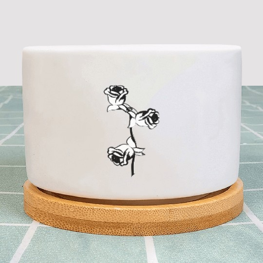 plant flower rose nature icon Plant Pots