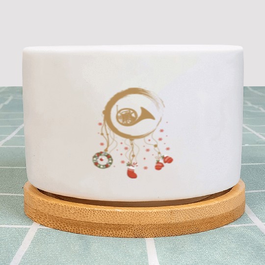 musical instrument dreamcatcher Christmas Horn Plant Pots