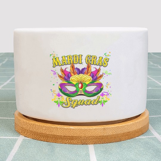 Mardi Gras Festival Celebration - Mardi Gras Squad Plant Pots