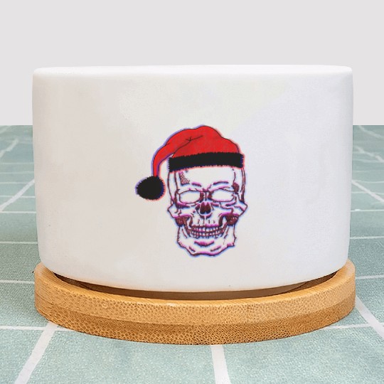 Christmas Skull Plant Pots
