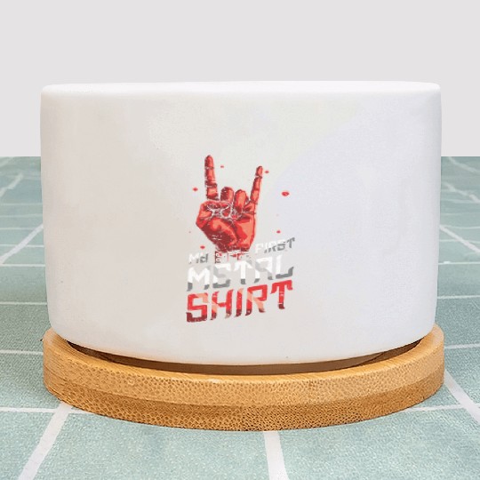 Metal Kid Rock Sign Rock Hand First Metal Plant Pots