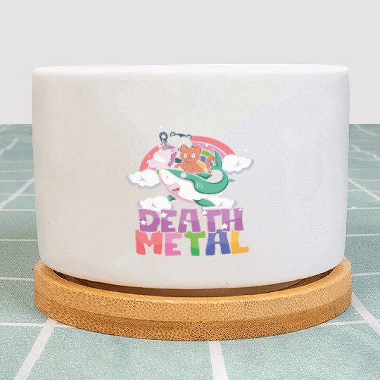 Shark Unicorn Panda Cat Love Metal Music Rock Plant Pots