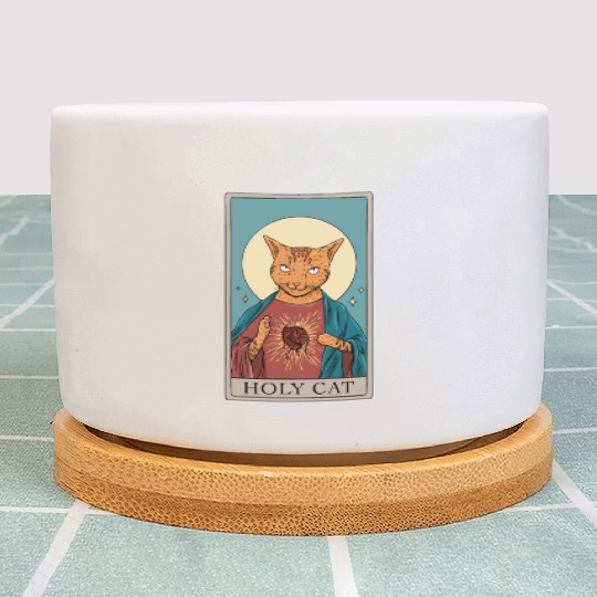 Cat Tarot Design for a Cat Lady or Cat Mom Plant Pots