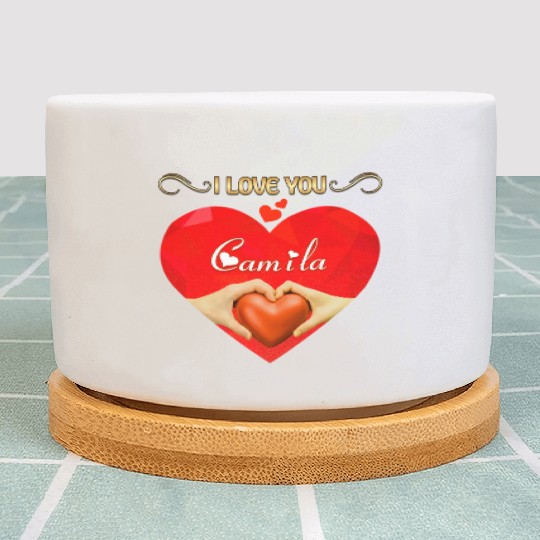 I love you Camila Plant Pots