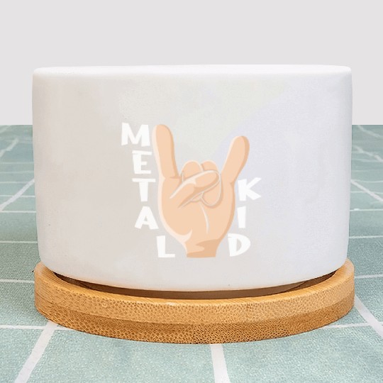 Rocker Rock Sign Rock Hand Metal Kid Music Lover Plant Pots