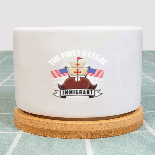 Columbus Day 1492 Plant Pots