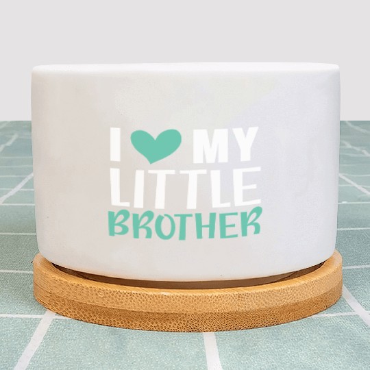 I Love My Little Brother Best Bro Ever Brotherhood Plant Pots