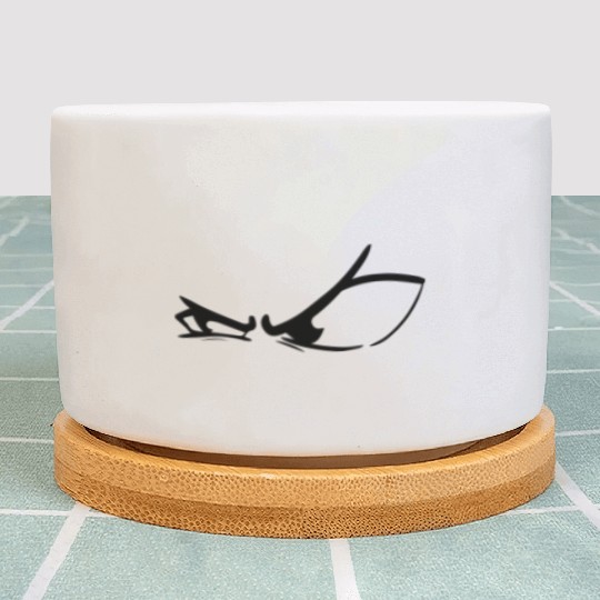 Angry eye art Plant Pots design for Boys & Girls