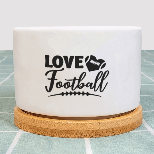 Love Football Game Day American Football Lovers Plant Pots