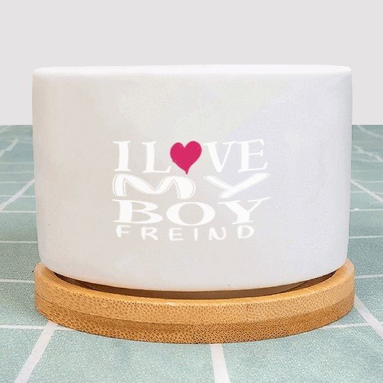 I Love My Boyfriend Plant Pots I Heart My Boyfriend
