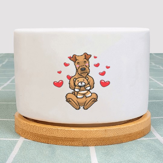 Kawaii Irish Terrier Stuffed Animal Dog Irish Red Plant Pots