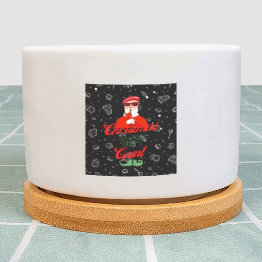 Christmas holidays funny Christmas Calories Don't Plant Pots