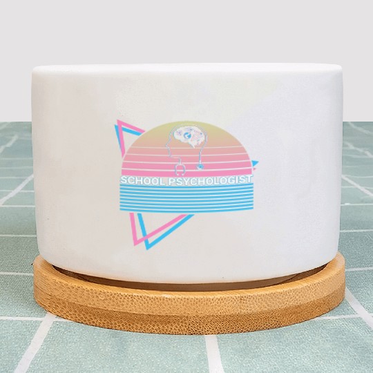 School Psychologist School Psychology Retro Plant Pots