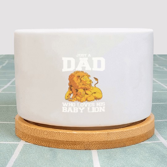 Fathers Day Baby Lion Safari Jungle Animal Plant Pots