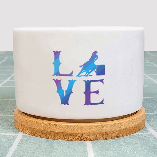 Love Barrel Racing Plant Pots