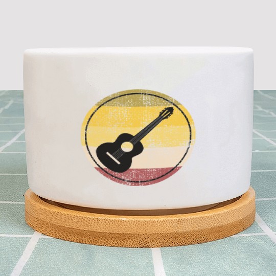 Acoustic Guitar Player Music Musician Guitarist Plant Pots