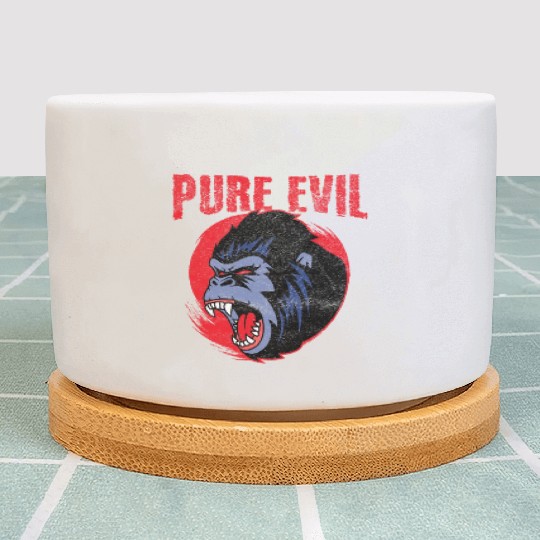 Pure Evil Angry Gorilla Monkey Chimpanzee Plant Pots