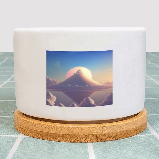 Mashup Cotton Candy Planet & The Lonely Mountain Plant Pots