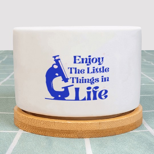 funny microscope, microbiologists biology nerd Plant Pots