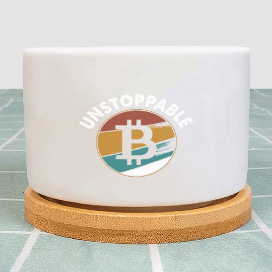 The evolution of money bitcoin btc crypto Plant Pots