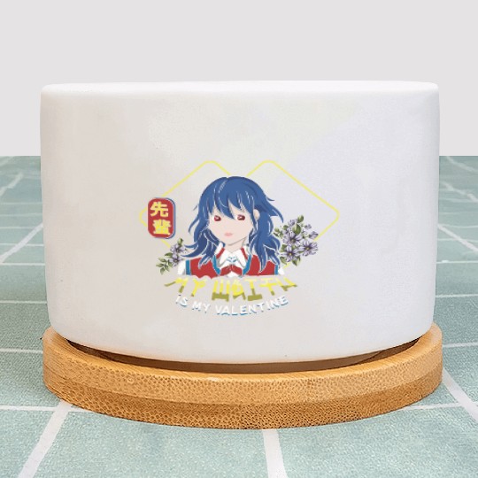 My Waifu Anime Valentines Hearts Day Valentines Plant Pots