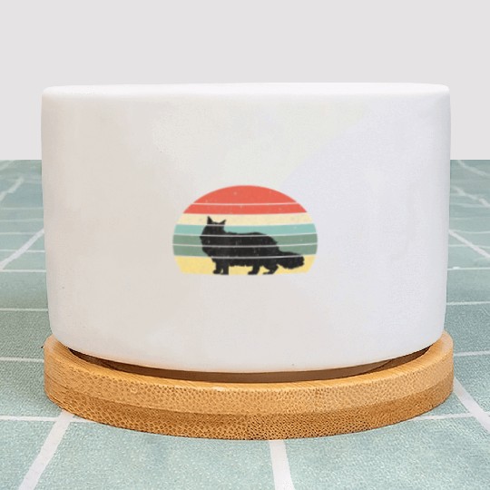 Cat Lover Gift Plant Pots Retro Maine Cat