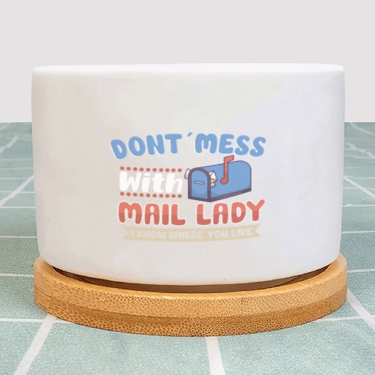 Postal Worker Mail Lady Mail Carrier Postal Plant Pots