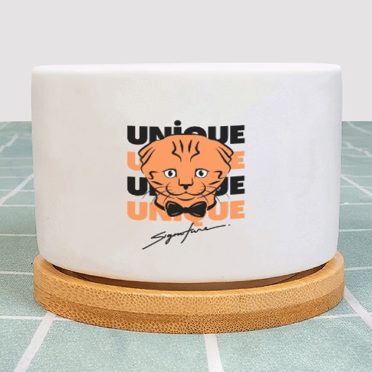 Black and Brown Cute Unique Plant Pots