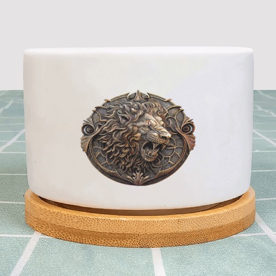 Angry Lion Plant Pots